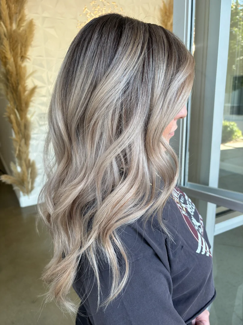 blonde balayage coloring
