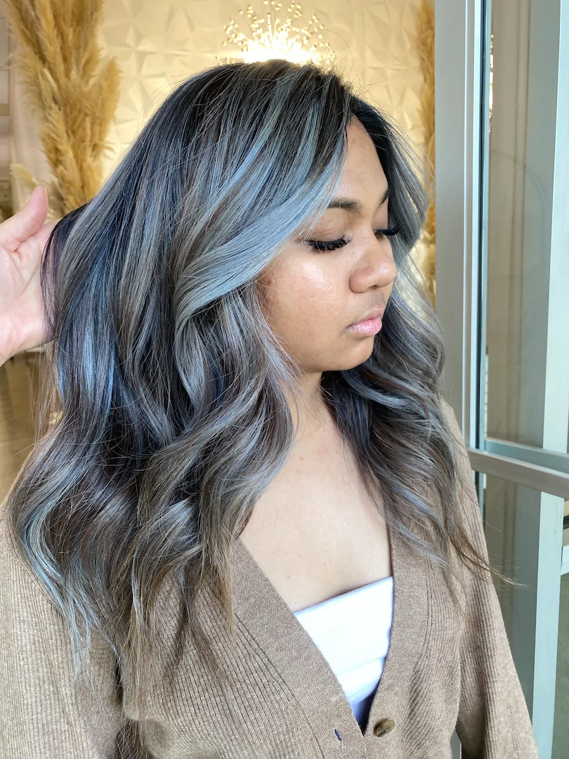 blue hair coloring