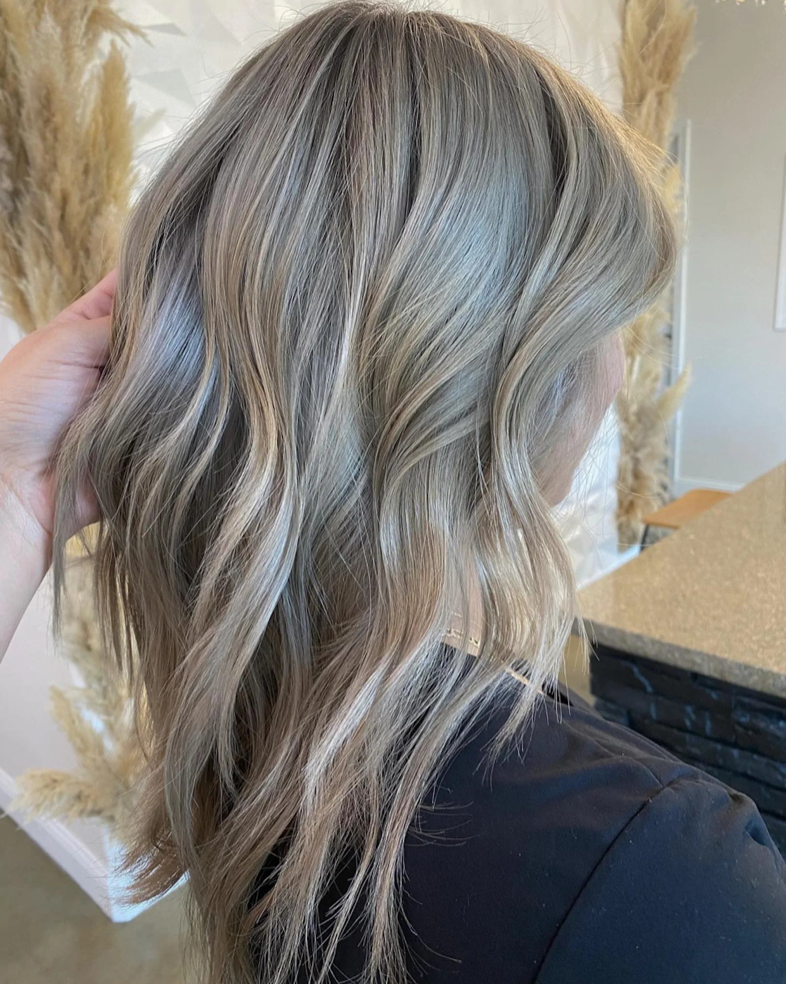 ladies haircut after coloring
